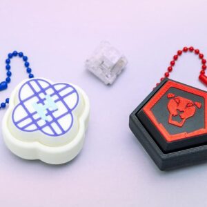K-Pop Demon Hunters Inspired Fidget Clickers Keychain (Hunter/X & Saja Boys Concert Light Stick Design) | MX Switch Fidget Toy | Gift