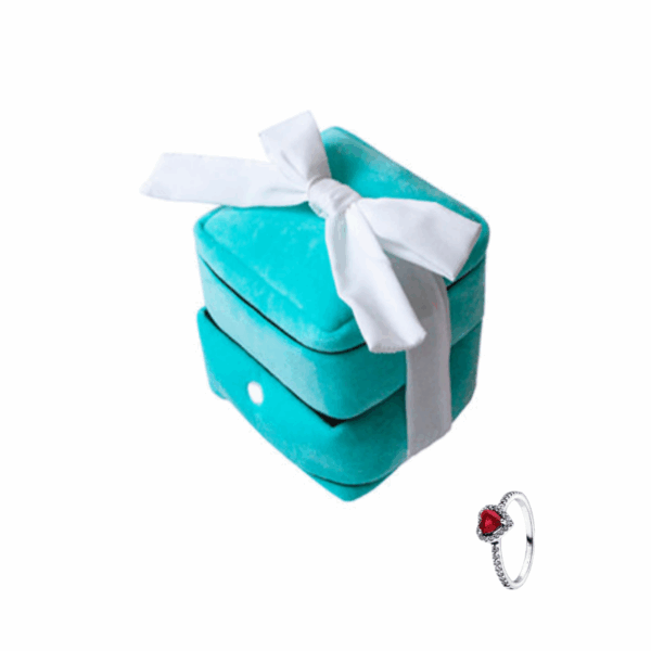 Plush Ring Box Set(with a red actual ring inside)