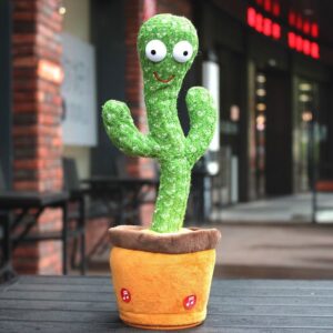Plush toy dancing cactus Twisting cactus that twists, sings, and learns to talk Children's Day gift
